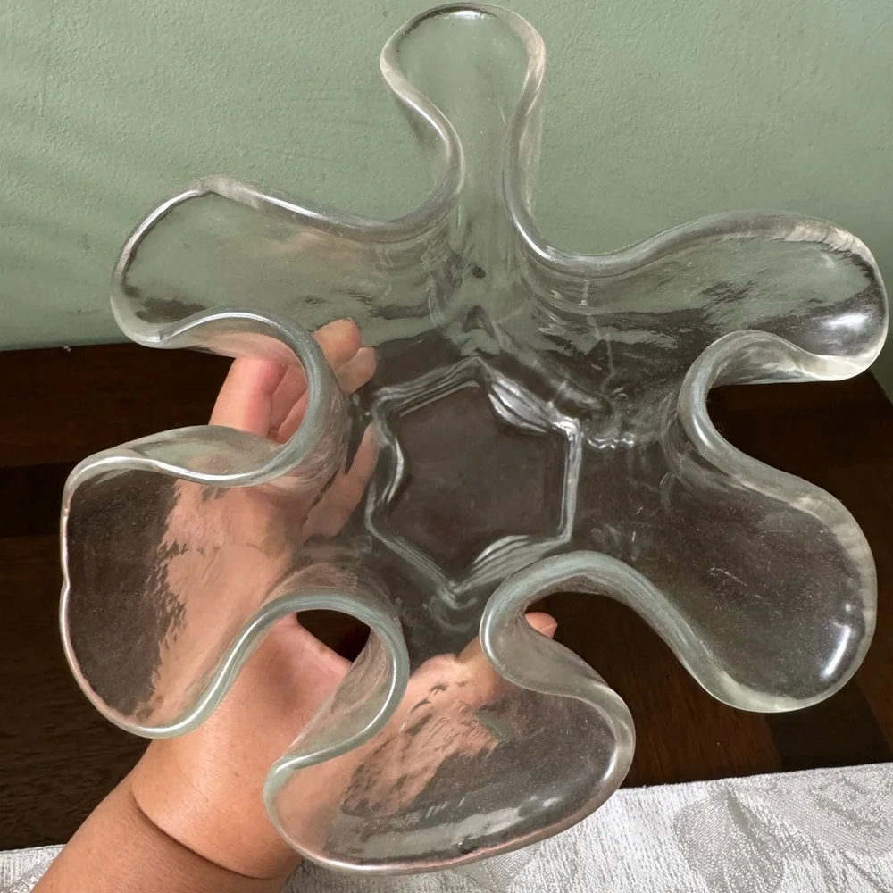 Elegant Clear Glass Vase